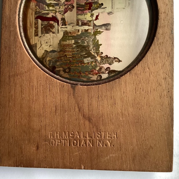 antique magic lantern slide Ancient Rome glass and wooden slide - Picture 4 of 8